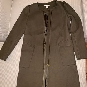 H&M army green light peacoat